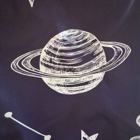 ROMWE Men's Cosmic Celestial Stars Moon Sun Button Down Shirt Sz M #05 - Picture 5 of 13